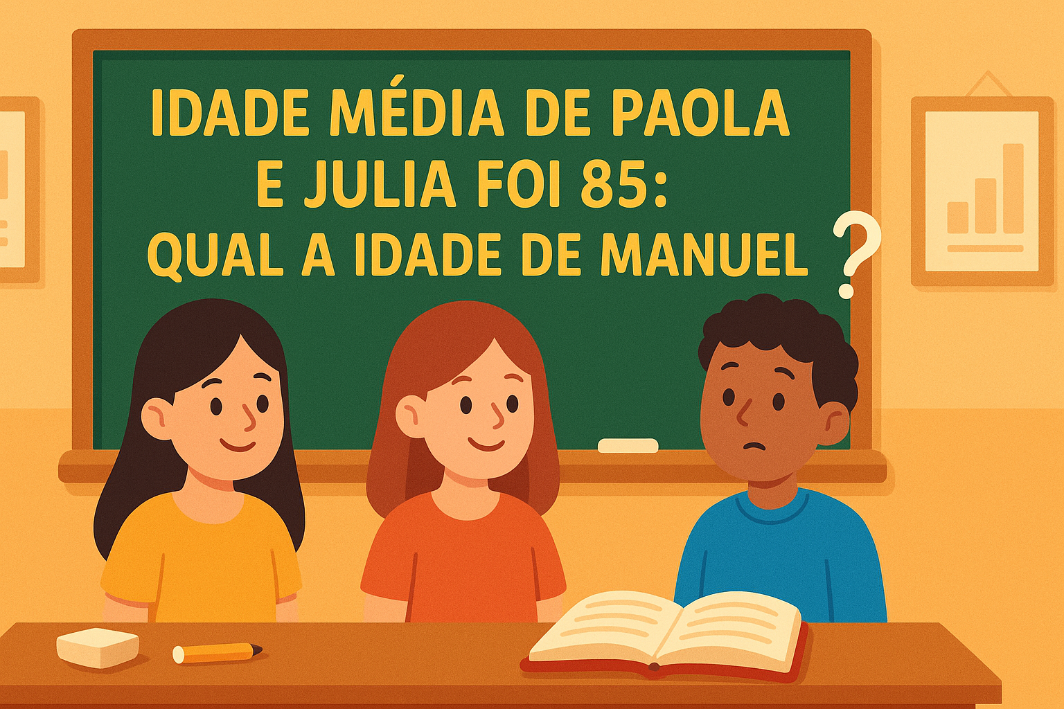 Idade Média de Paola e Julia Foi 85: Qual a Idade de Manuel? - A ...