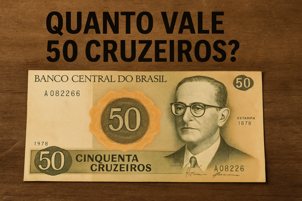 quanto vale 50 cruzeiros