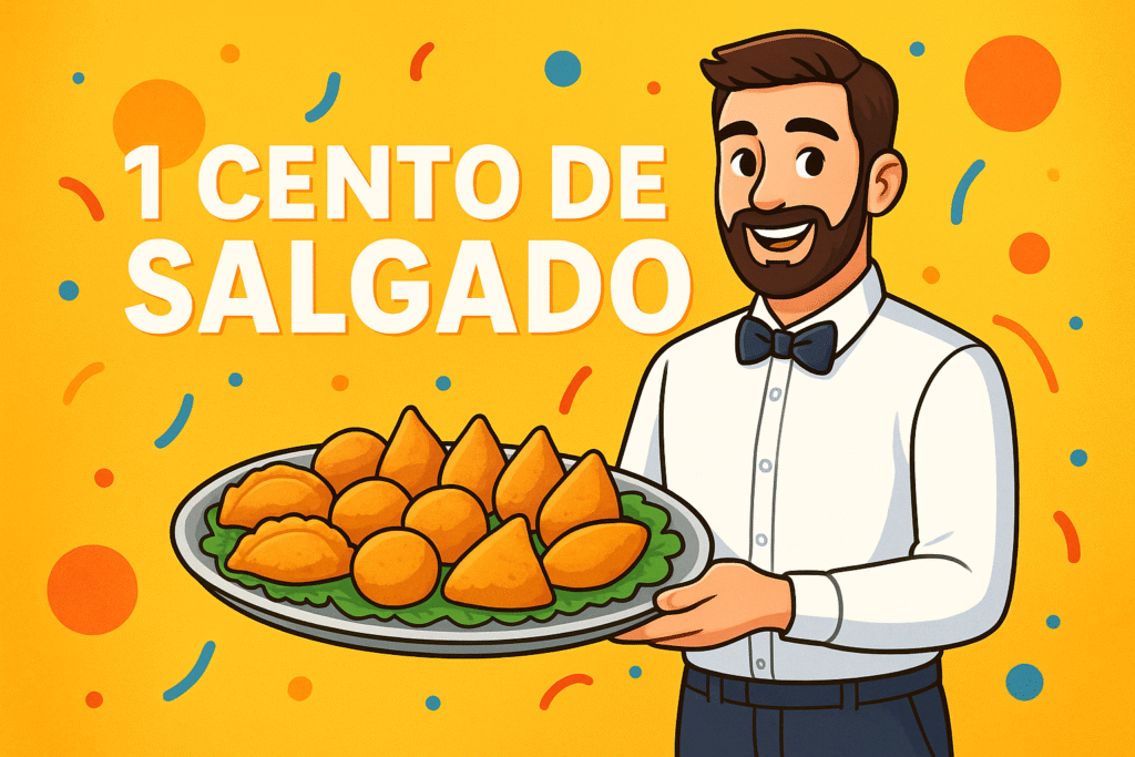 1 cento de salgado serve quantas pessoas