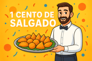 1 cento de salgado serve quantas pessoas