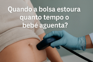 quando a bolsa estoura quanto tempo o bebe aguenta