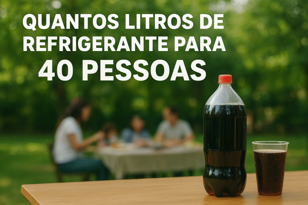 quantos litros de refrigerante para 40 pessoas