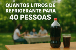 quantos litros de refrigerante para 40 pessoas